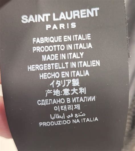 is saint laurent made in italy